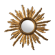 Mirror sun gilded wood diameter 82 cm