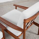Paire de fauteuils danois vintage par Arne Vodder pour Glostrup 1960
