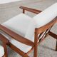 Midcentury Danish pair of easy chairs by Arne Vodder for Glostrup 1960s