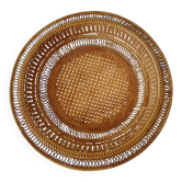 Woven rattan fruit basket