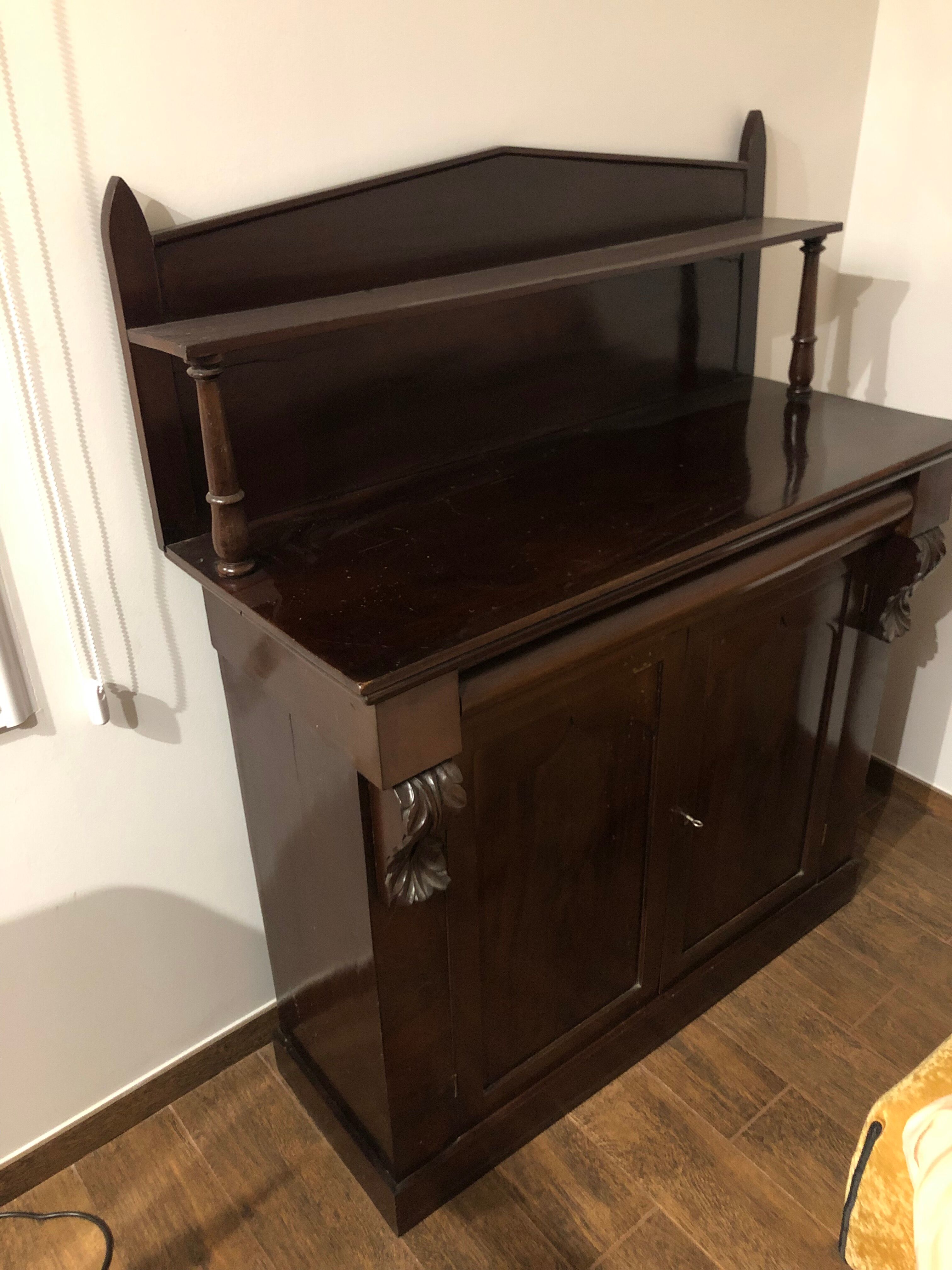 Two-door cabinet with drawer