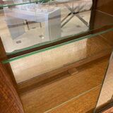 Display cabinet with 2 sliding doors