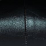Maralunga sofa in brown black leather by Vico Magistretti for Cassina, 1970