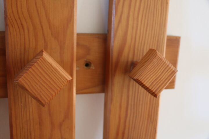 Wooden wall hook 9 hooks