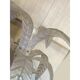 Vintage Opalino Palm Tree Murano Glass Floor Lamp, in the Style of Napoleon