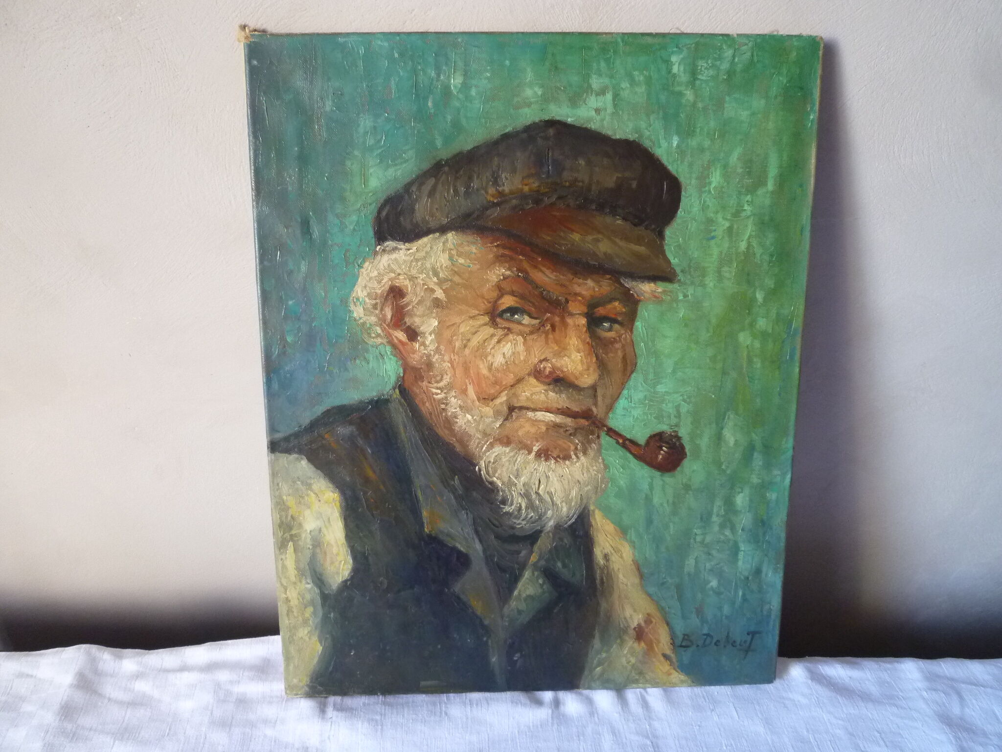 Portrait man with pipe