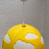 Suspension nuage jaune