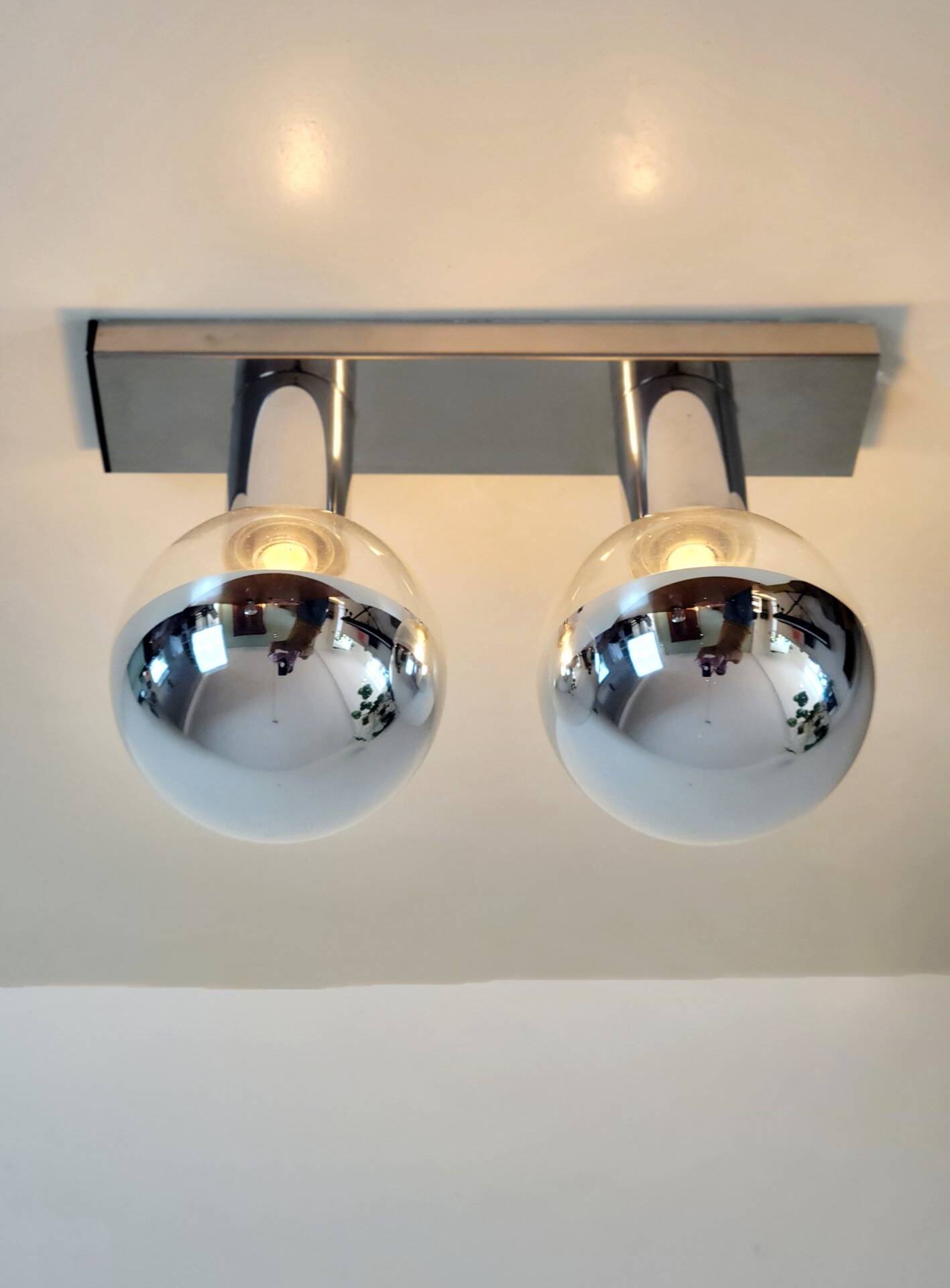 Set of 3 Space Age wall lamps by Motoko Ishii for Staff Leuchten