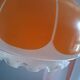 Suspension vintage orange et blanc années 60 - 70