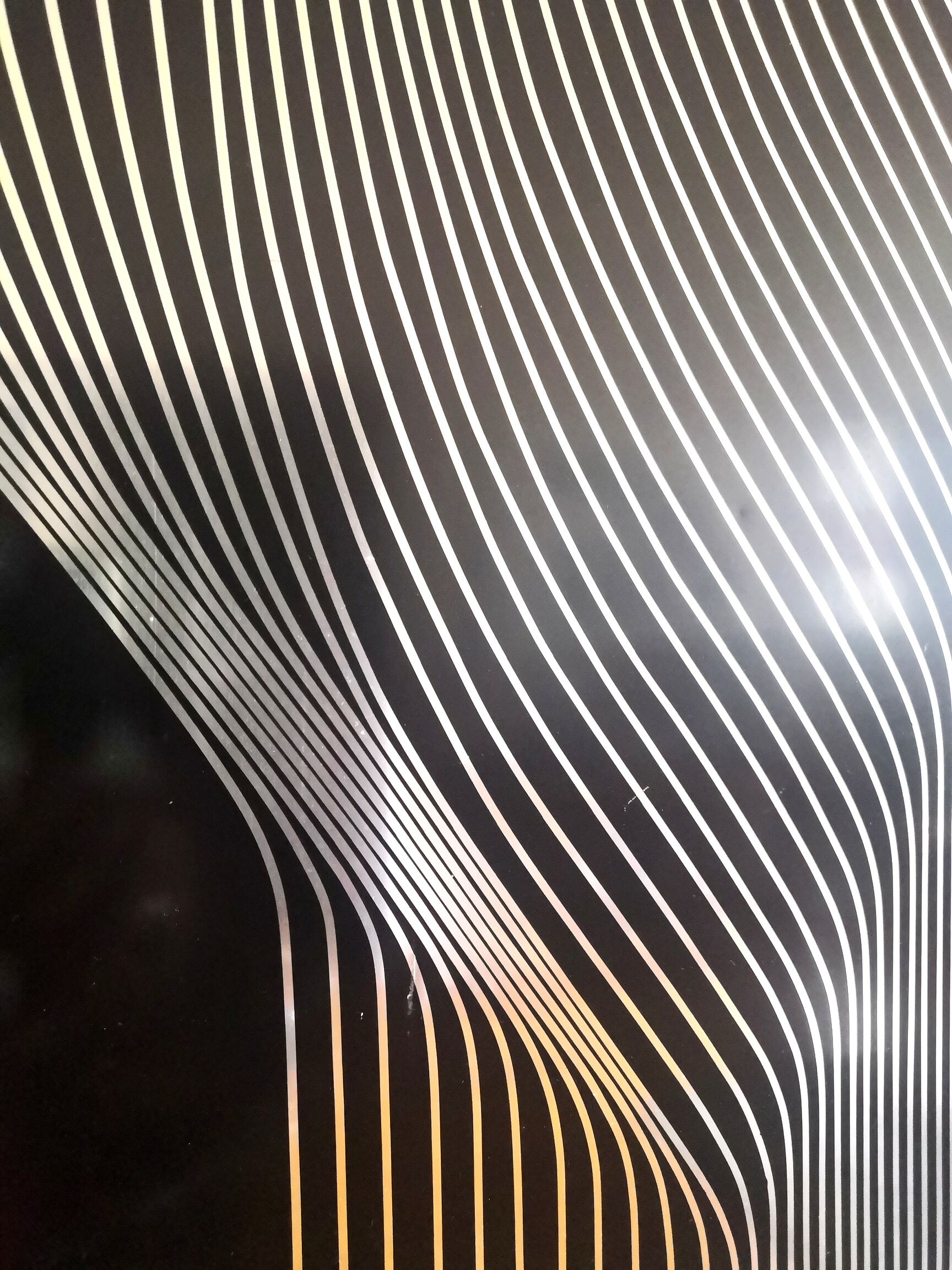 Vintage kinetic table on stainless steel plate