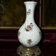 Pair of antique vases in hand-painted porcelain and bronze – Décor
