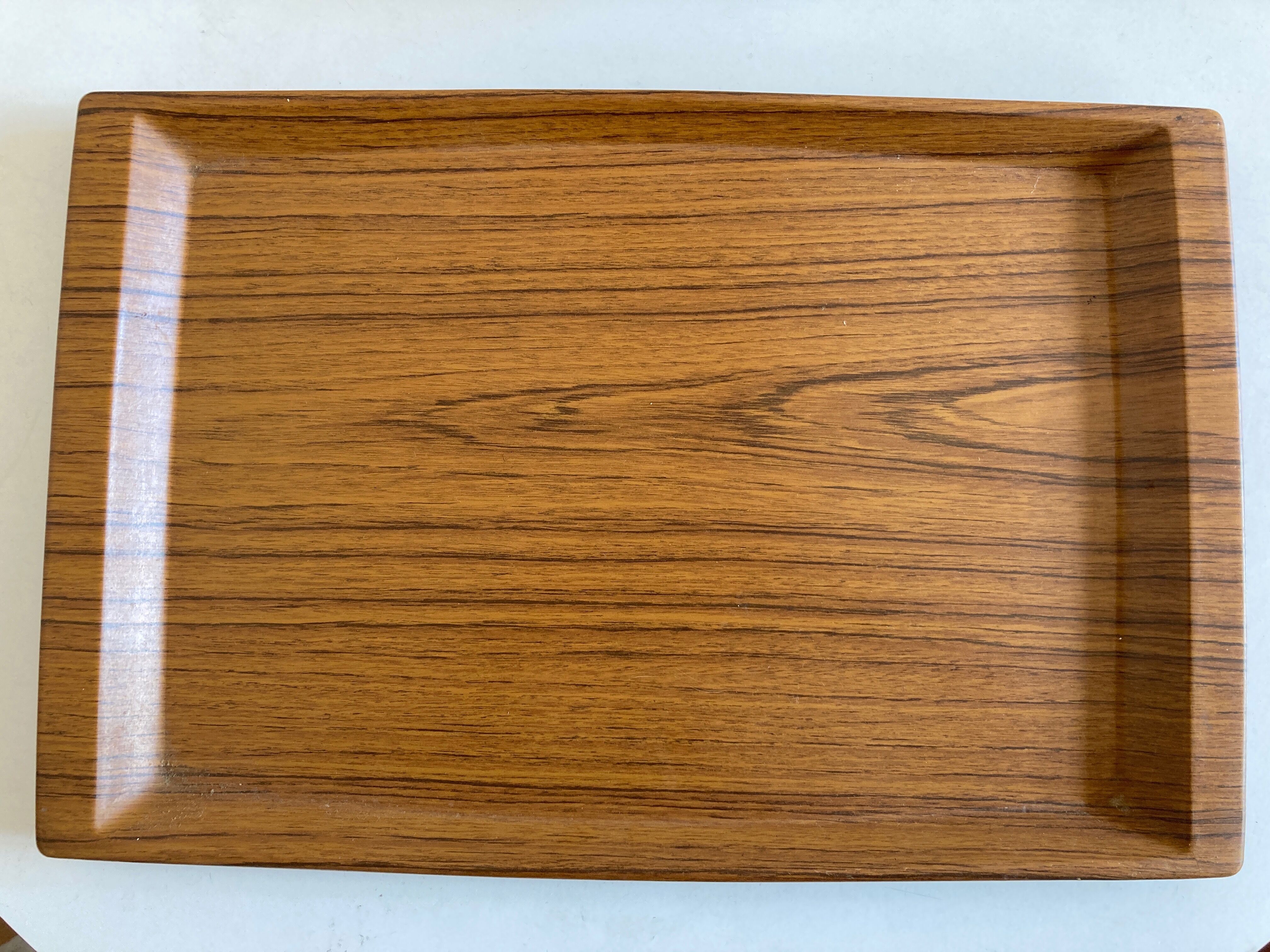 Produit BHV Plateau en bois moulé mélaminé Verzalit 1970