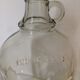 Cylinder transparent cylindrical demijohn of "one gallon"