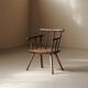 Fauteuil en bois massif, art populaire, Royaume-Uni , XIXᵉ siècle