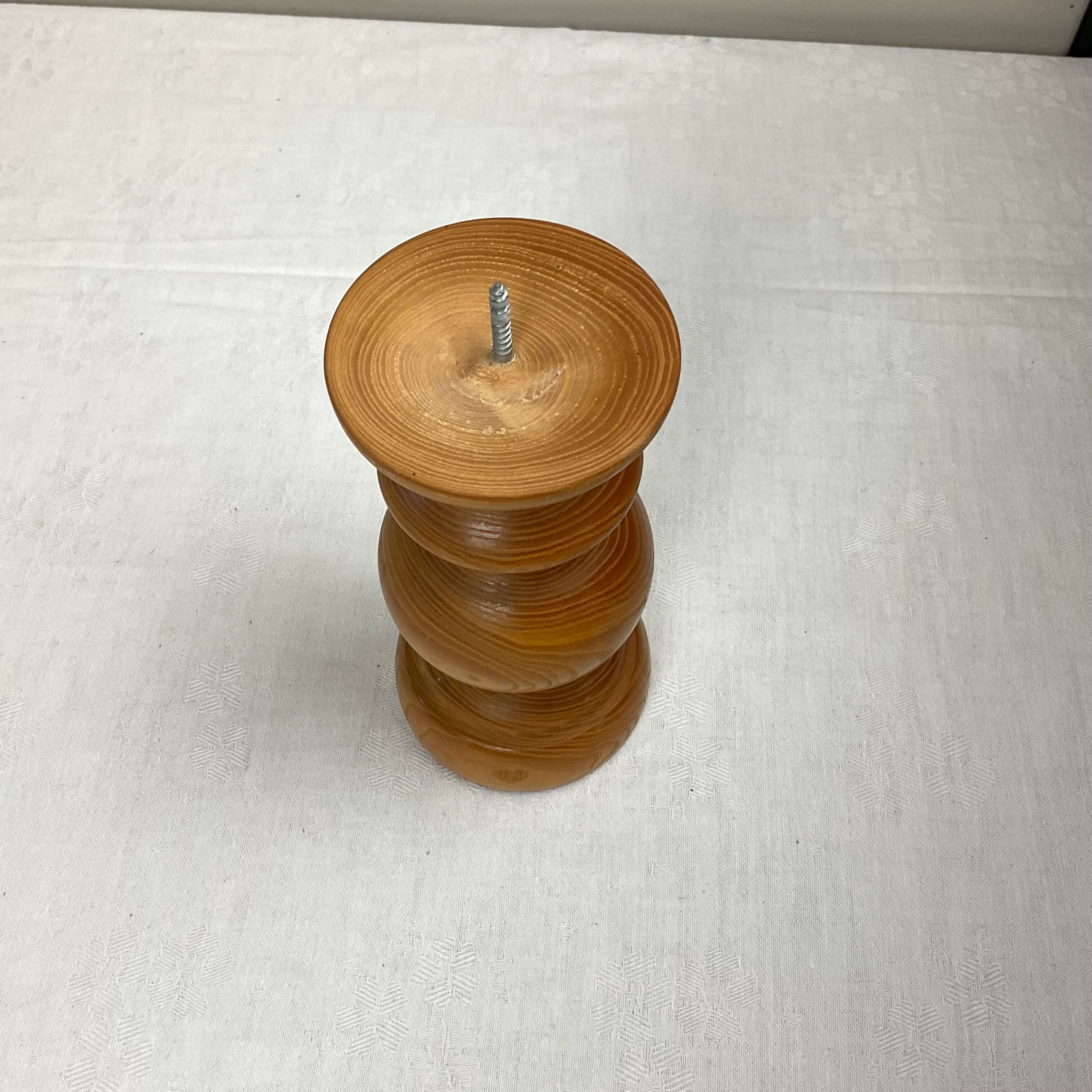 Wooden candle holder
