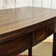 Table console demi lune anglaise en acajou 19ème