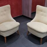 Armchair wing chair egg Barrel 50s modernist