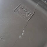 chair kusch+Co polished aluminium and skai