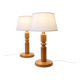 Pair of Swedish lamps – Solbackens Svarveri – 1970s