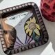Face illustration ceramic bowl by Mari Simmulson for Upsala Ekeby, Sweden, 1960s
