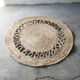 Round jute carpet