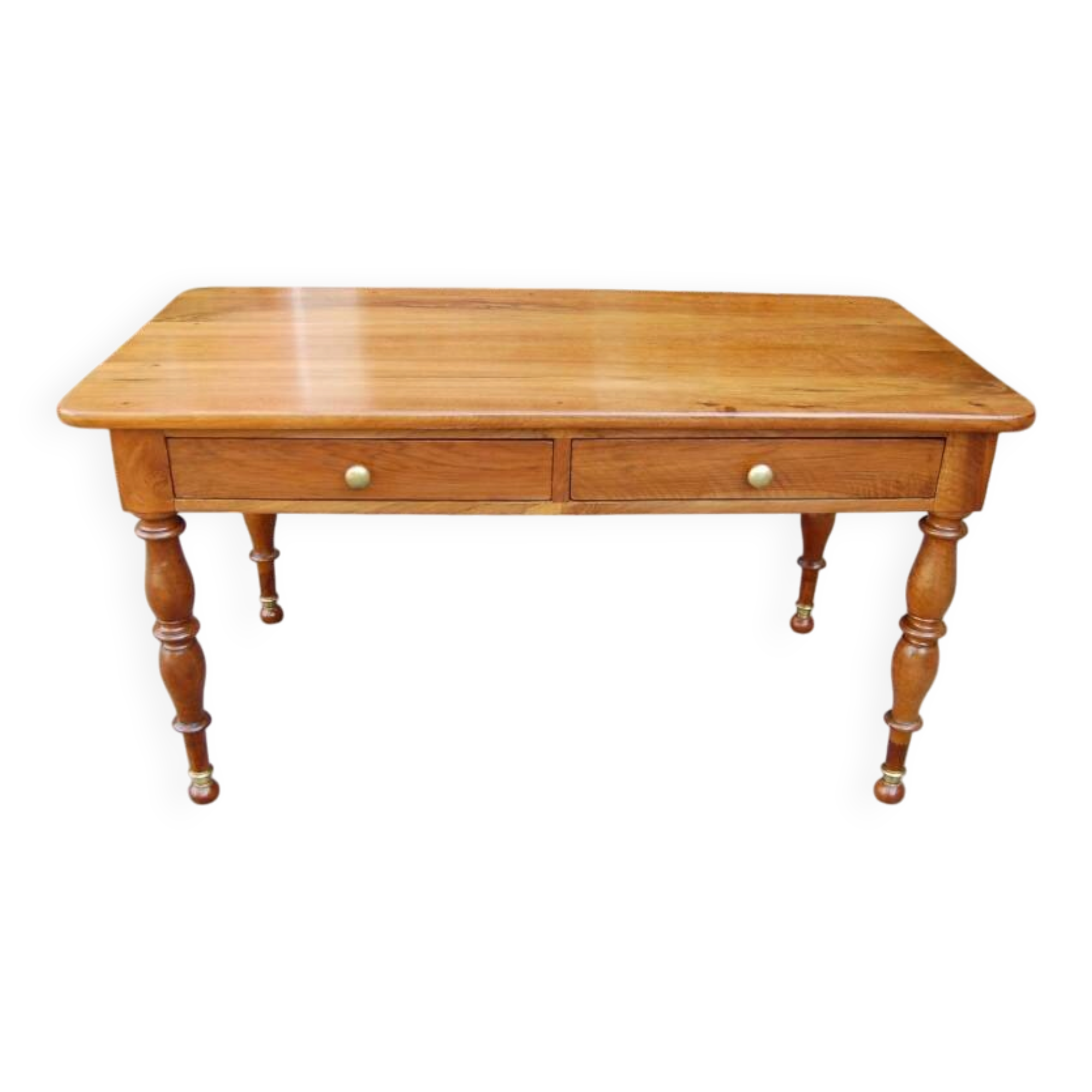 19th-century Louis Philippe walnut desk.