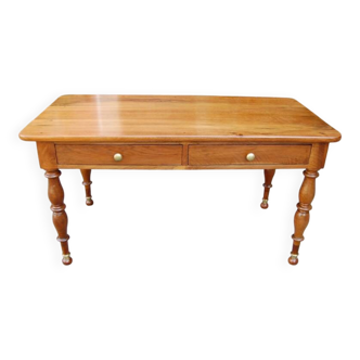 19th-century Louis Philippe walnut desk.