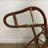 Rattan rocking horse