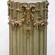 Olive green Louis XVI style pedestal column