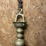 Lustre hebraique etoile juive lampe de chabbat, judaica , bronze