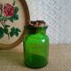 Green apothecary jar jar Old Sunrise