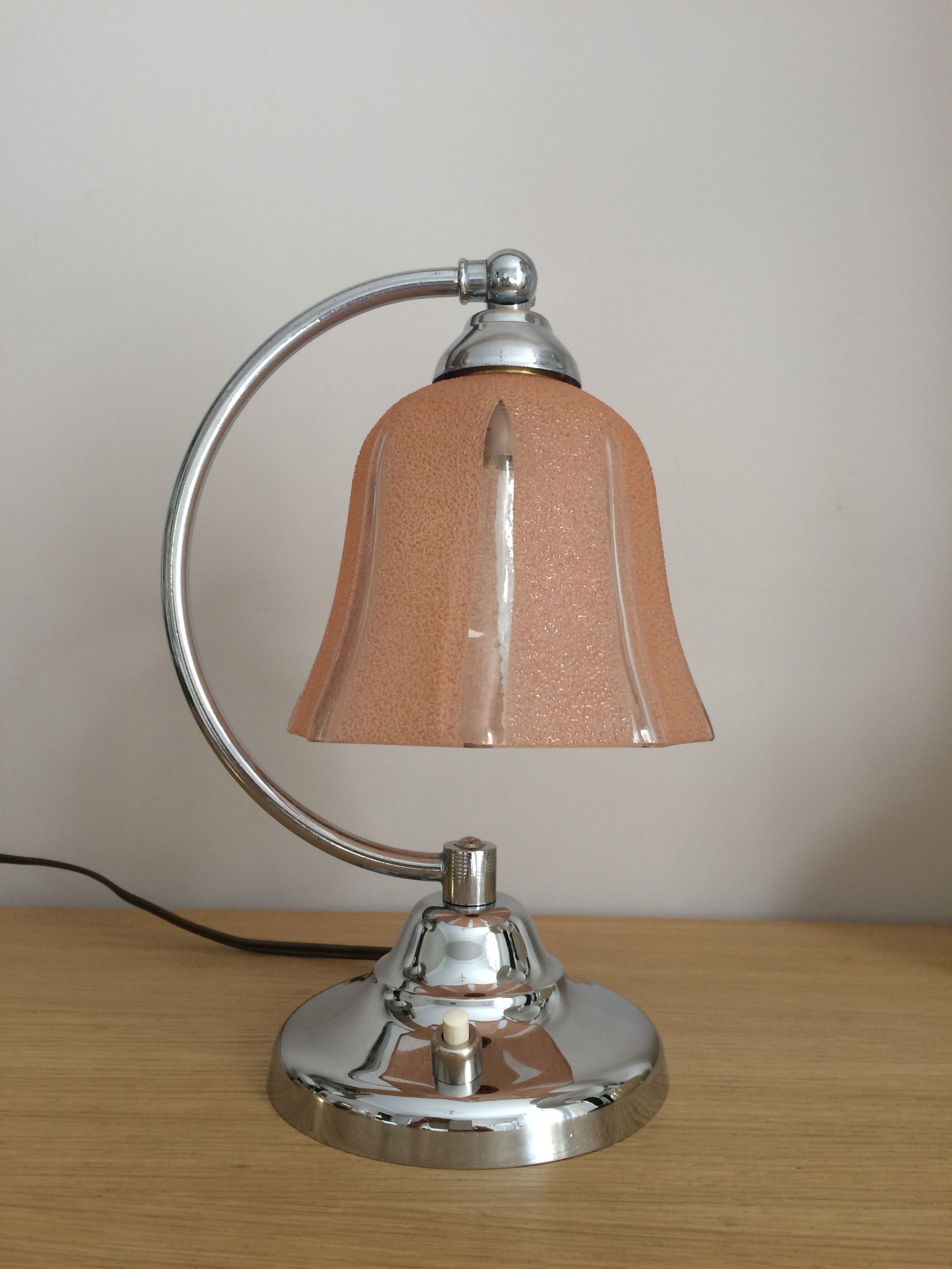Bedside lamp art deco from the 40s-50s