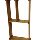 Vintage Wall shelf rack Pinewood wood 70s design