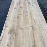 Restored 19th-century monastery dining table in solid oak, 220cm