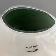 White and Green glass vase by Pomax Hom collection