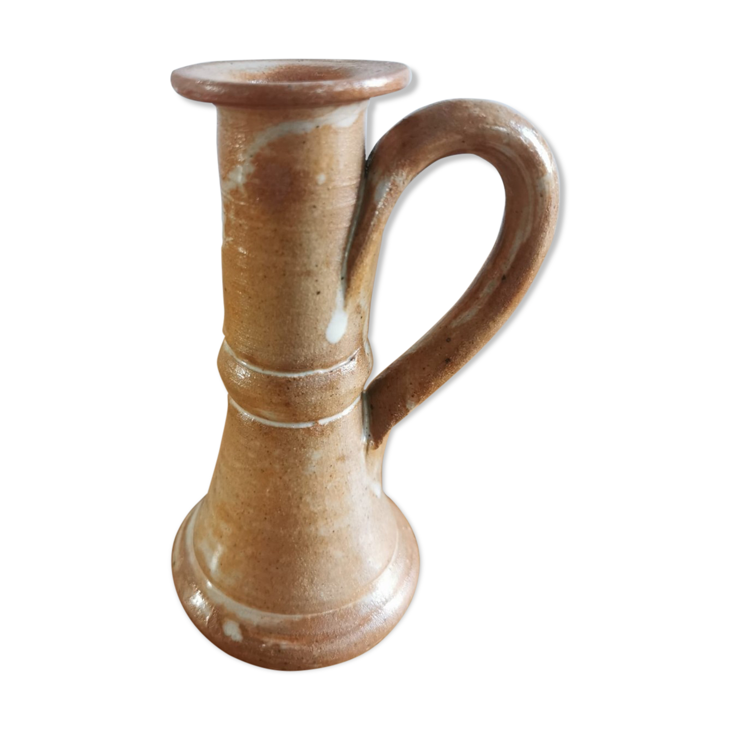 Vintage stoneware candle holder