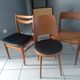 Suite of 4 mismatched vintage chairs Marcel Breuer, niels Otto Miller, Baumann Mondor and Samcom