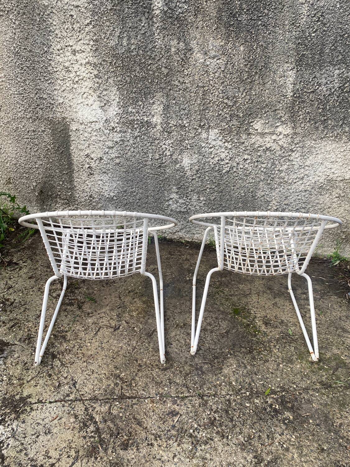 Designer metal chairs