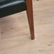 6 Vintage Scandinavian Chairs Teak and Faux Leather 1960 Denmark