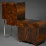 Art Deco Bar Cabinet – asymmetrical form – Poland, 1930s