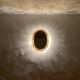 Illuminated floral mirror by Palwa