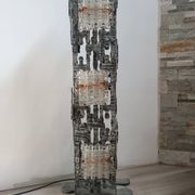 Brutalist floor lamp by Albano Poli for Poliarte, 1970s