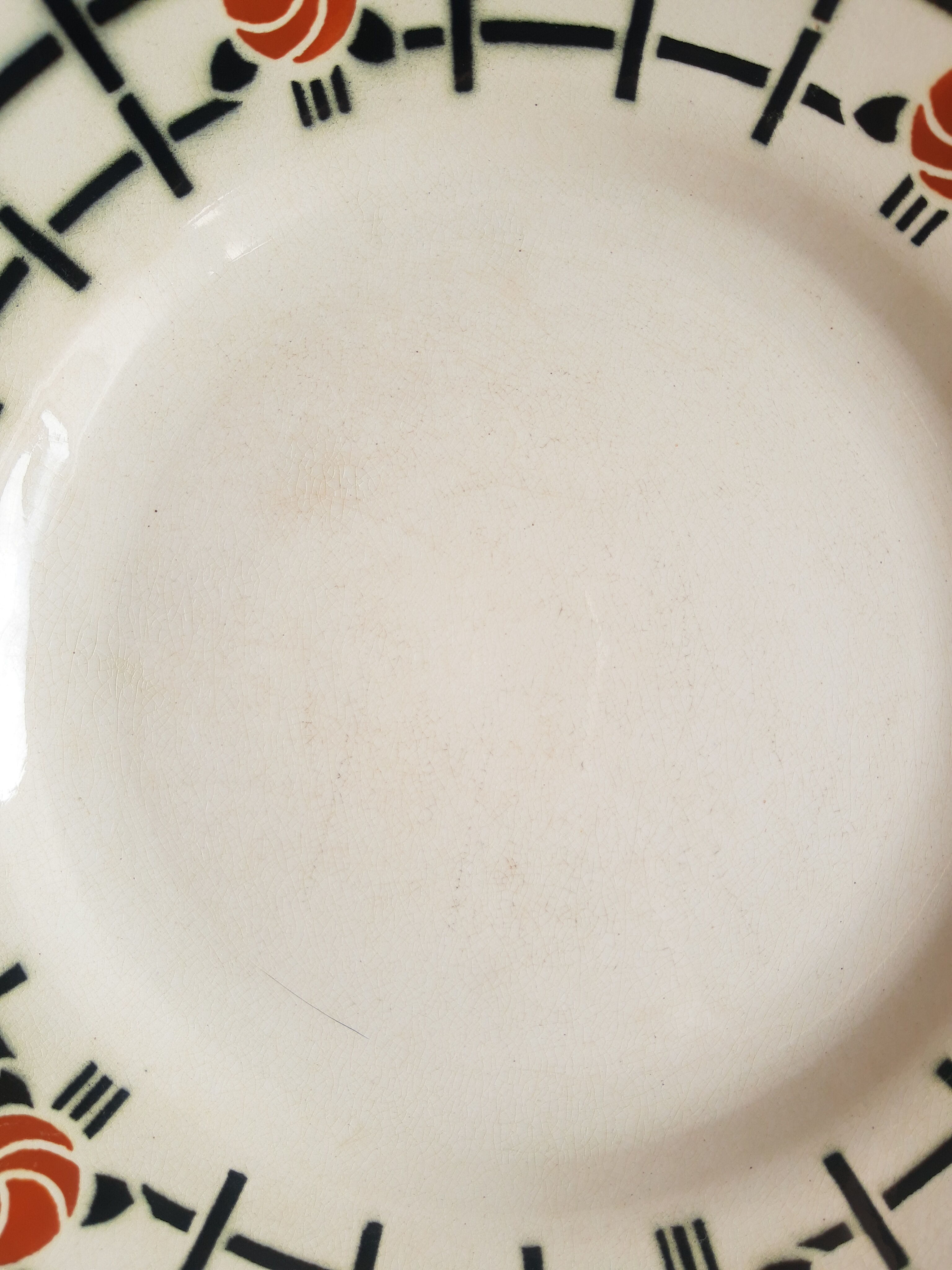 Set of 6 flat plates St amand vintage vintage