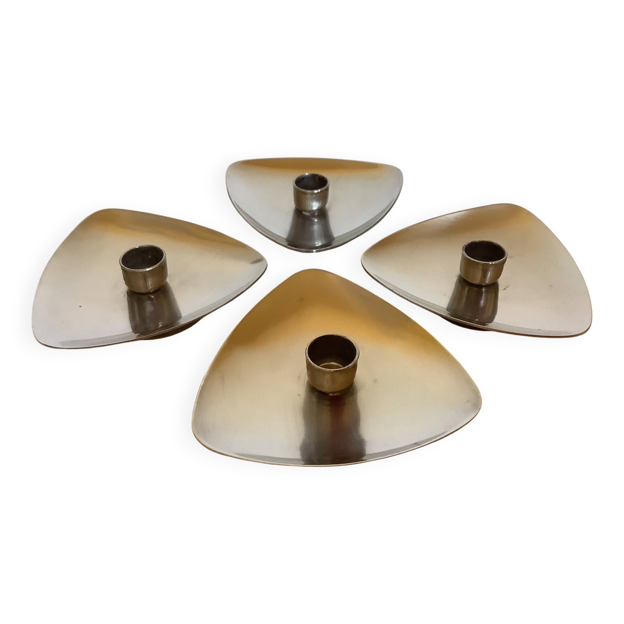Four Scandinavian candlesticks from the 60s