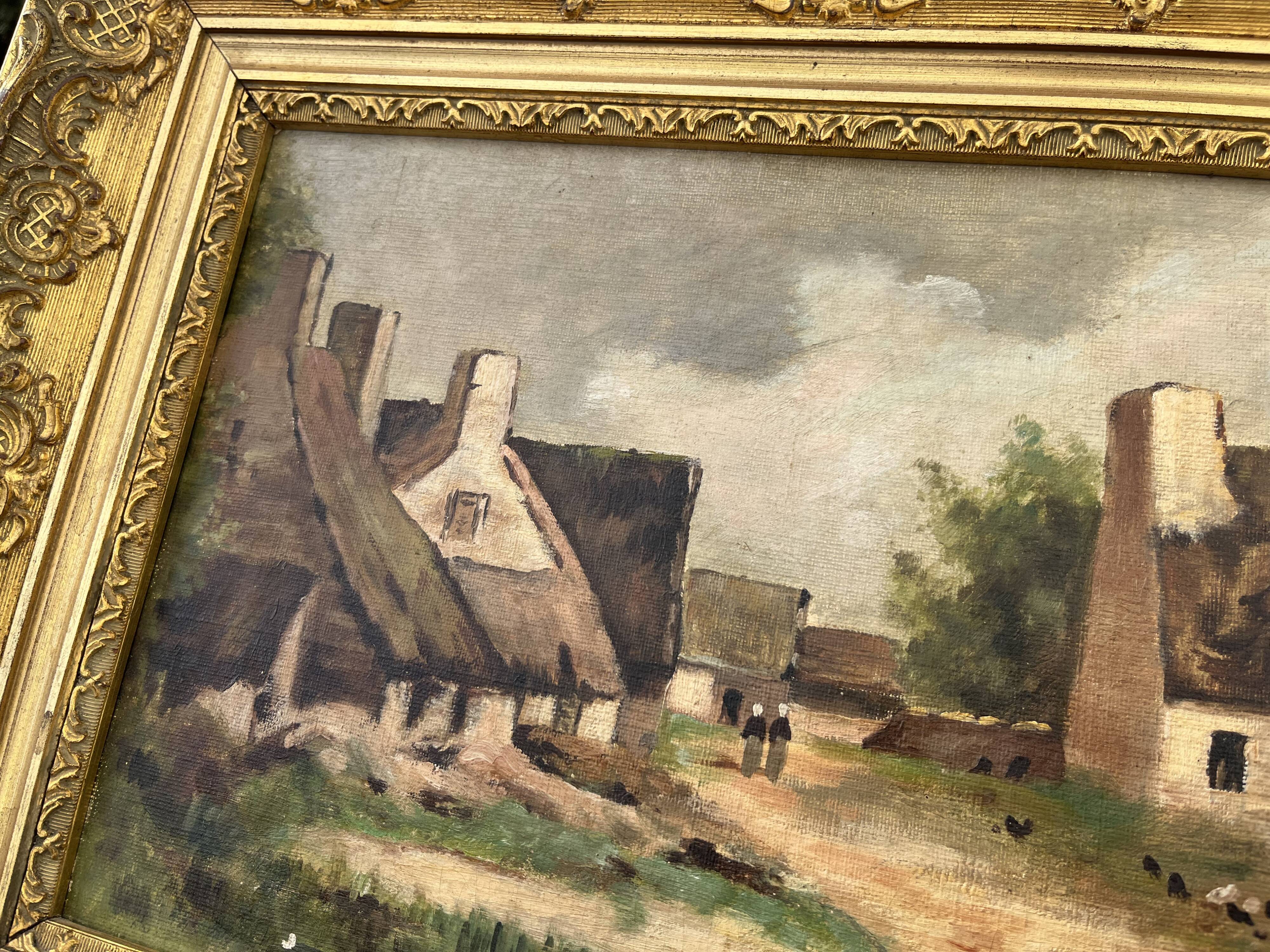 Painting - Rural Landscape Barbizon Style, French School