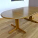 Lubke vintage 1960 Scandinavian design oval table