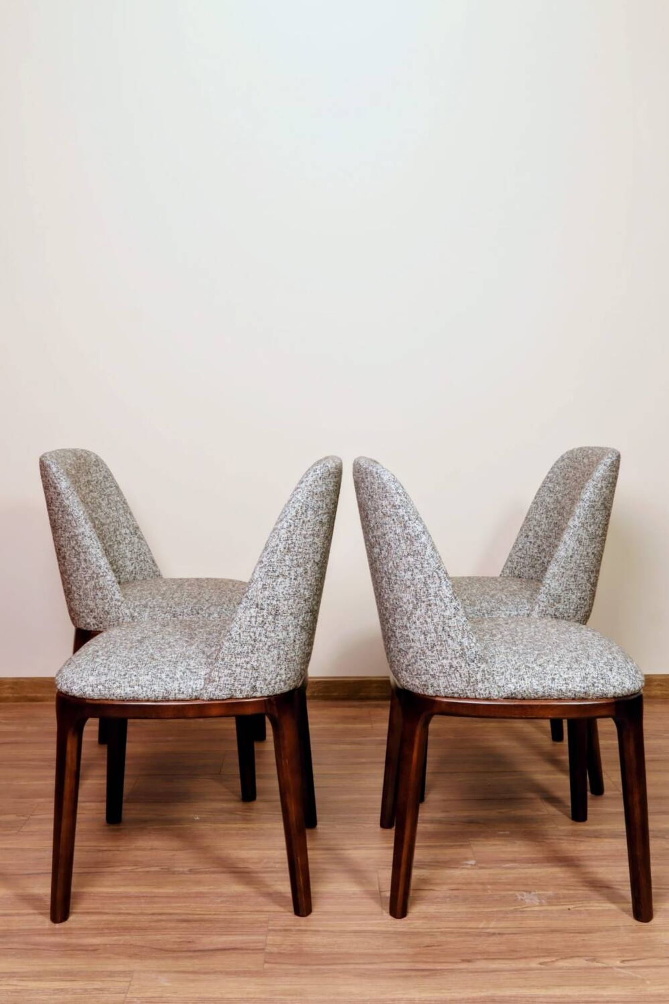 Ensemble de 6 chaises de salle à manger couleur sucre brun granola