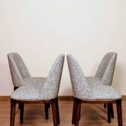 Ensemble de 6 chaises de salle à manger couleur sucre brun granola