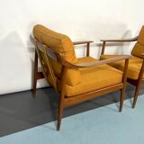 Mid-century modern pair of Walter Knoll armchairs model 550 from 50s
