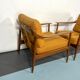 Mid-century modern pair of Walter Knoll armchairs model 550 from 50s